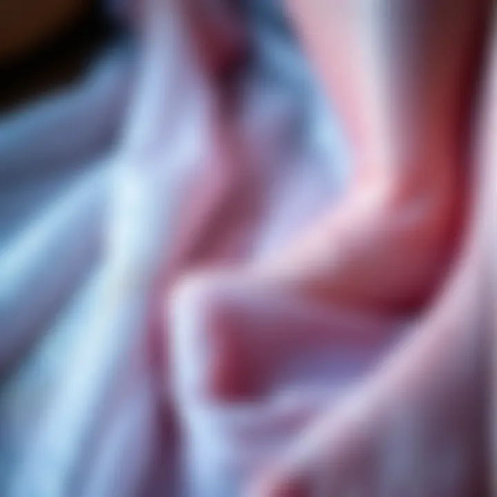 The Allure of Shimmering Textiles Close-up texture of shimmering fabric