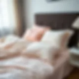 Various types of plastic bed sheet covers displayed