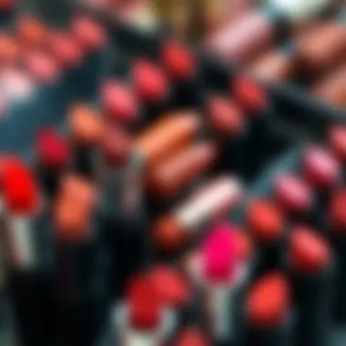 Color palette showcasing diverse options for ultra matte liquid lipstick