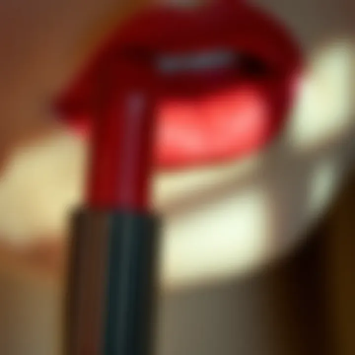 Close-up of a perfectly applied ultra matte liquid lipstick