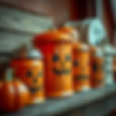 Cultural Significance of Halloween Canisters Artistic representation of Halloween canisters reflecting cultural significance