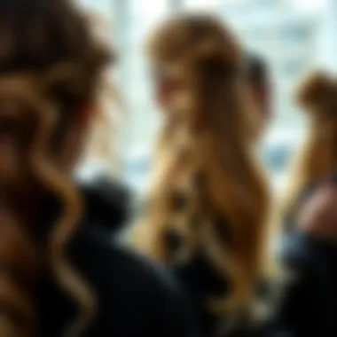 Versatile Styles with Boar Bristle Brushes Different types of hair styles adorned with boar bristle brushes