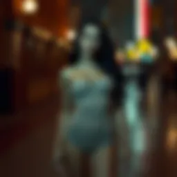 Historical representation of bodycon fashion