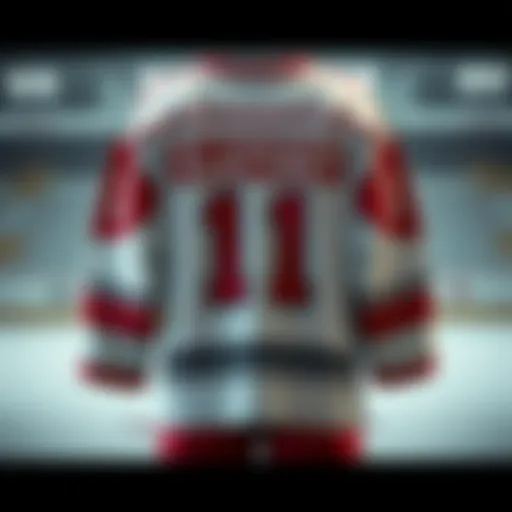 Vintage Slapshot Jersey Design Historical slapshot hockey jersey design showcasing vintage elements