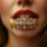 An elegant jumbo jaw clip showcasing intricate design patterns.