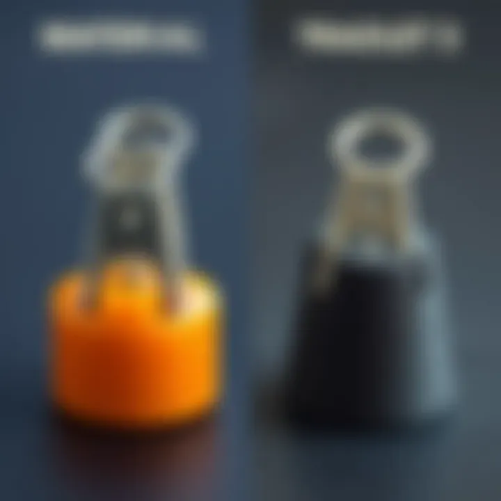 Materials Comparison for Jumbo Jaw Clips A side-by-side comparison of different materials used in jumbo jaw clips.