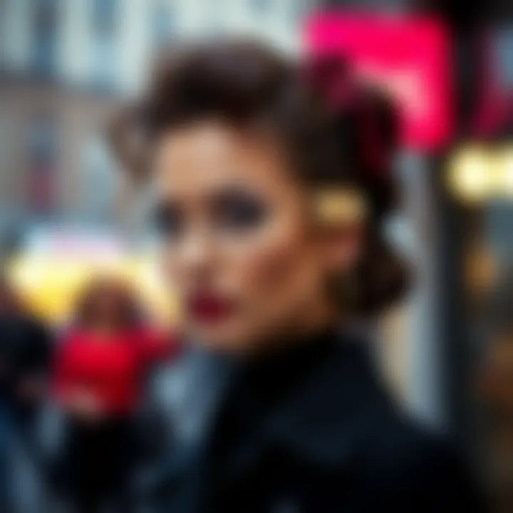 Styling with a Jumbo Jaw Clip A stylish woman using a jumbo jaw clip to enhance her hairstyle.