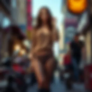 Chic Styling with Short Fishnet Leggings A stylish model wearing short fishnet leggings paired with a chic top.