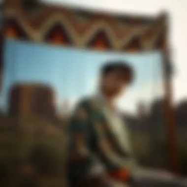 Modern fashion influenced by gibby tapestry designs