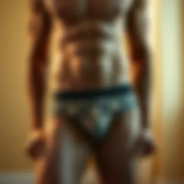 A fashion-forward individual confidently wearing animal print underwear