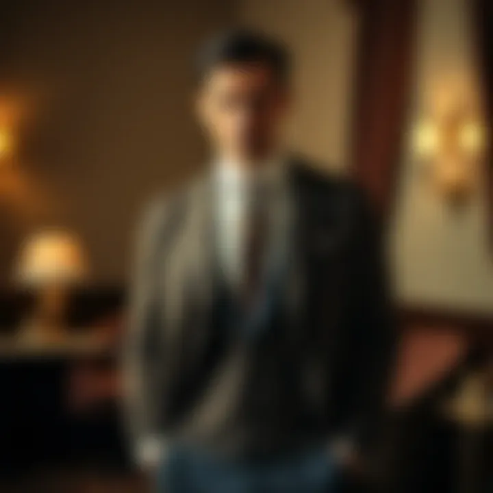 Elegant leopard cardigan in a formal setting