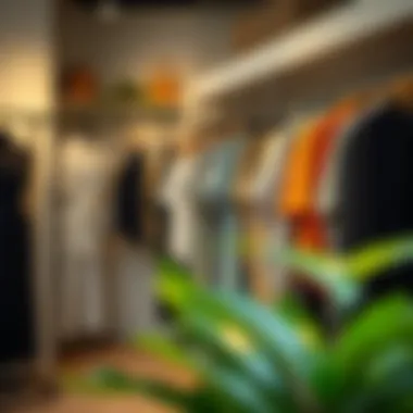 Sustainable Fashion: A Step Towards Eco-Consciousness An eco-friendly clothing collection displayed in a modern boutique