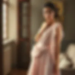 Elegant one shoulder chiffon bridesmaid dress draped gracefully