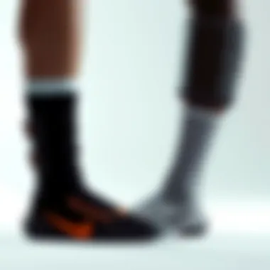 Design Variations in Padded Socks Comparison of different padded sock designs