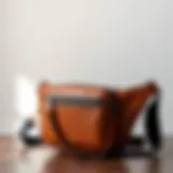 A stylish cash belt bag displayed against a minimalist background