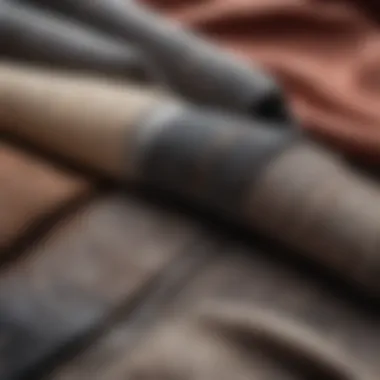 Texture and Quality: Fabric Swatches for Blazers A close-up of various fabric swatches used in blazer designs, illustrating texture and quality.