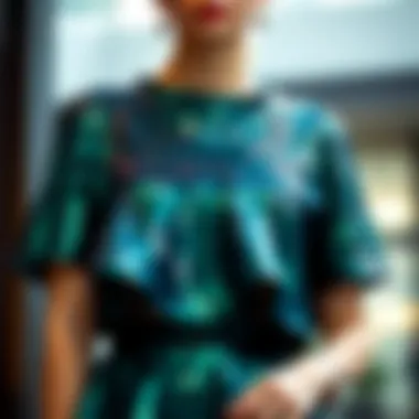 Care instructions for maintaining the sequin peplum top's brilliance