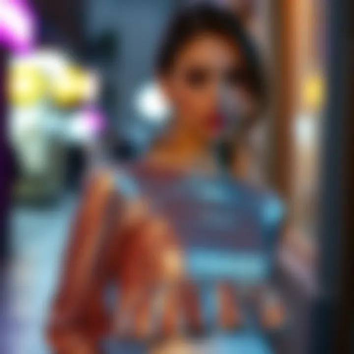 Stylish ensemble featuring a sequin peplum top suitable for evening wear