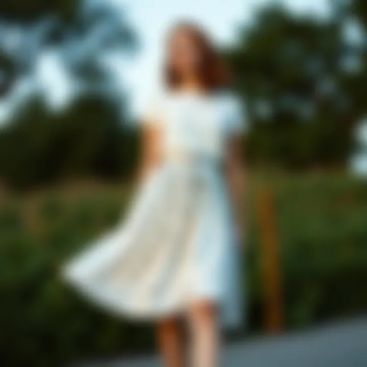 Eco-friendly fabric choices for a white polka dot skirt