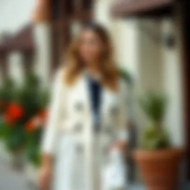 Variety of styling options for a white polka dot skirt