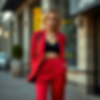 Stylish ways to accessorize two-piece matching set pants