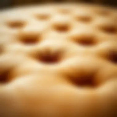 Close-up of tufted fabric texture showcasing its detail