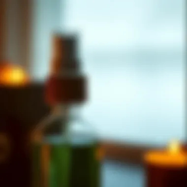 Close-up of anti-tarnish jewelry spray bottle