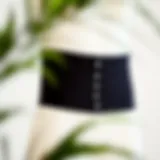 Elegant Waist Toning Accessory A stylish waist toner displayed on a neutral background