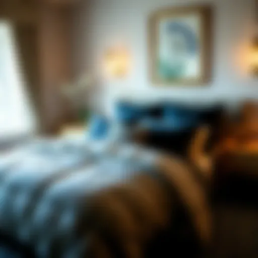 Elegance of Velvet Plush in Interior Design Luxurious velvet plush comforter set in a beautifully styled bedroom