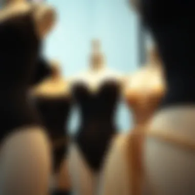 Variety of waist training bodysuits on display highlighting different styles