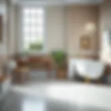 Elegant Waterproof Baseboards in Bathroom Setting Elegant waterproof baseboards enhancing bathroom decor