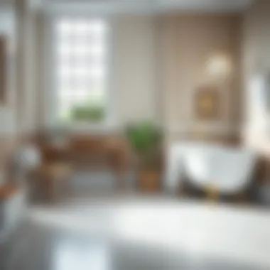 Elegant Waterproof Baseboards in Bathroom Setting Elegant waterproof baseboards enhancing bathroom decor