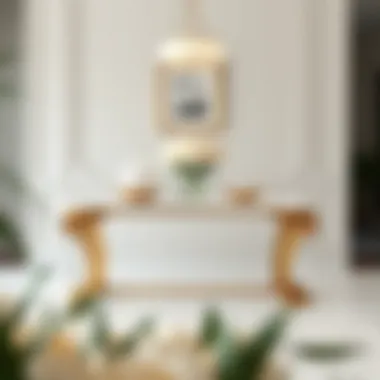 White and Gold Entry Table: An Aesthetic Exploration Summary White and Gold Entry Table: An Aesthetic Exploration Summary