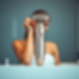 Electric body shaver showcasing sleek design and ergonomic features