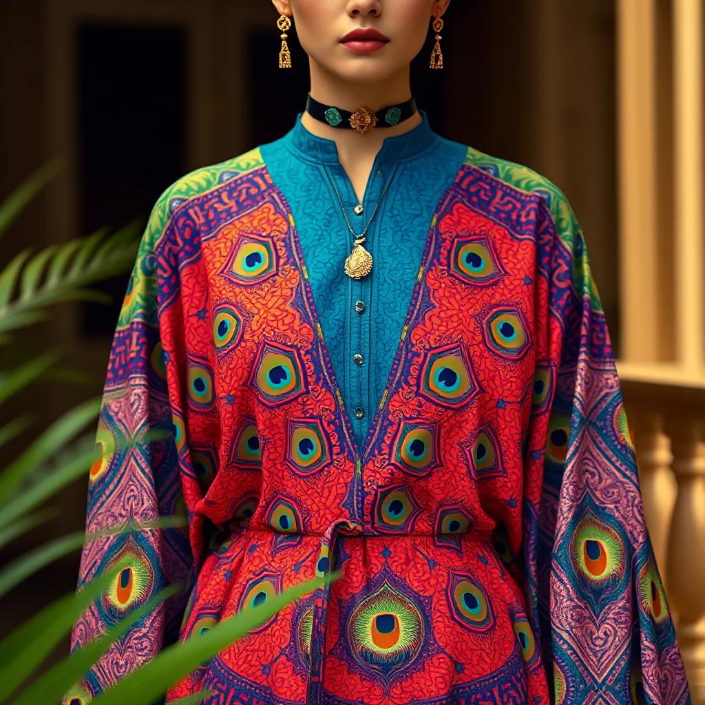 Peacock Caftan main image 0